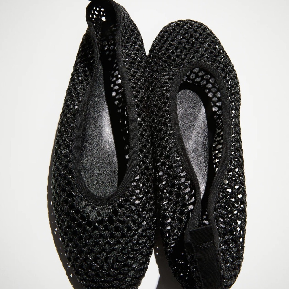 H&M Black Mesh Women's Flats
